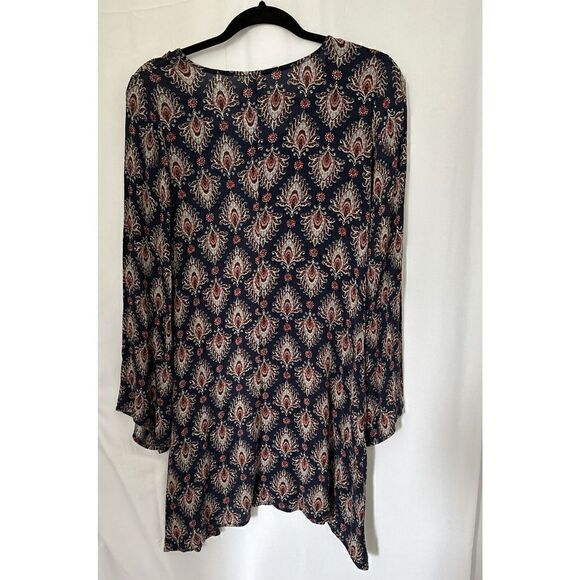 Mossimo Navy Blue Geometric Pattern Swing Dress Size S - Picture 2 of 3